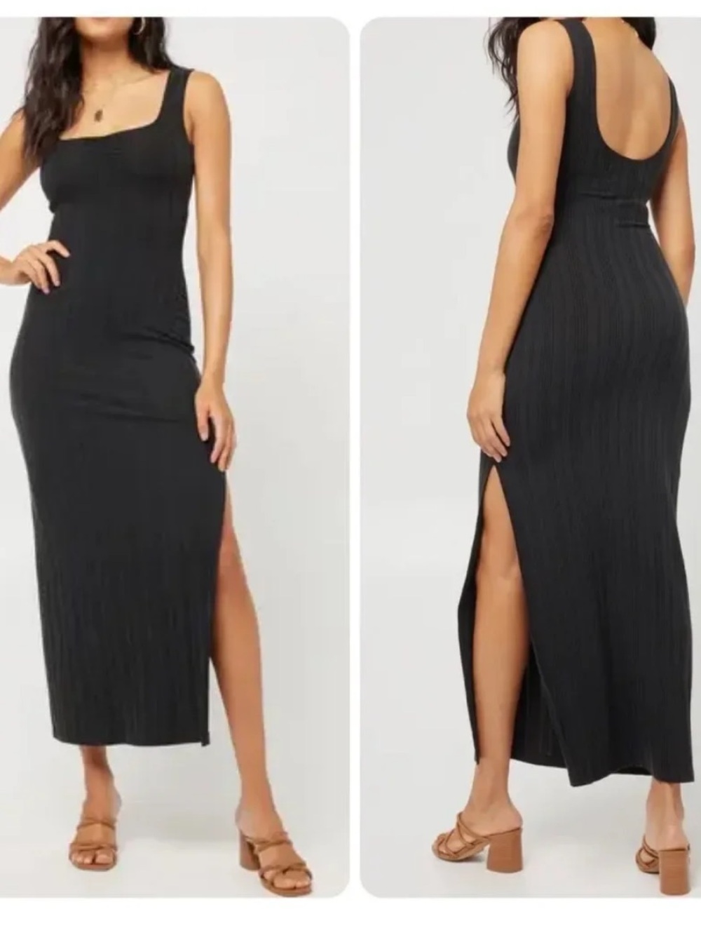l*space NWT Celine ribbed midi dress